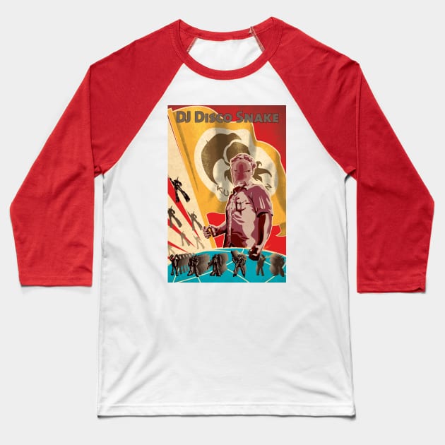 2016 DJ Disco Snake poster Baseball T-Shirt by MunkeeWear